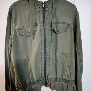 NWT Maurices Dark Green Zip-Up Jacket